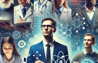 DALL·E 2025 04 02 17.17.26 – A Diverse Group Of Successful Individuals With Autism, Including A Scientist, A Mathematician, And A Technology Entrepreneur, All Engaged In Their Res